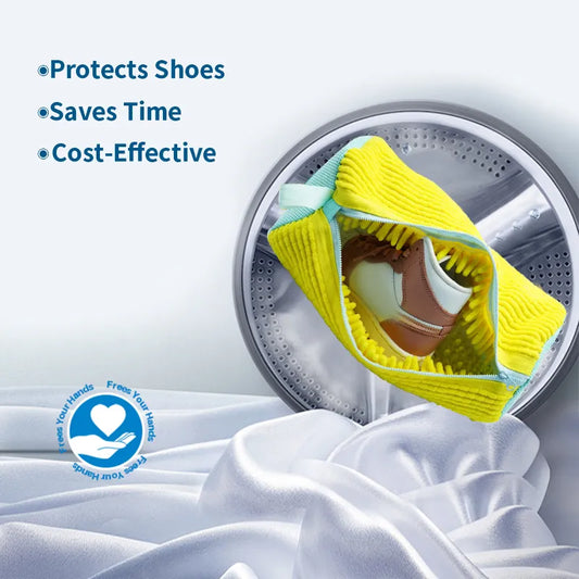 Sneaker cleaning laundry shoe bag for washer