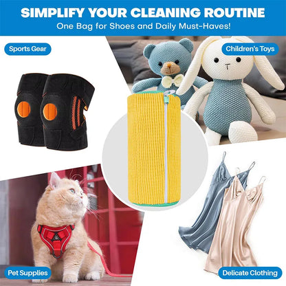 Sneaker cleaning laundry shoe bag for washer