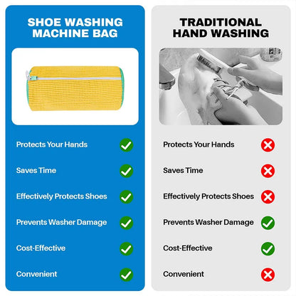 Sneaker cleaning laundry shoe bag for washer