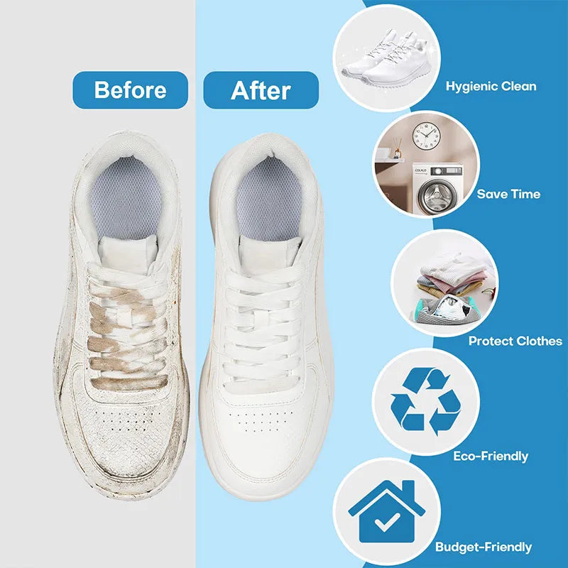 Sneaker cleaning laundry shoe bag for washer