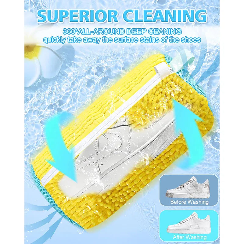 Sneaker cleaning laundry shoe bag for washer